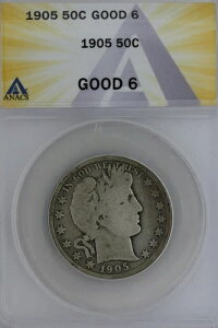 1905.50 ANACS G 6 �o�[�o�[�n�[�t�h�� ���o�e�B�w�b�h�n�[�t 50�Z���g-