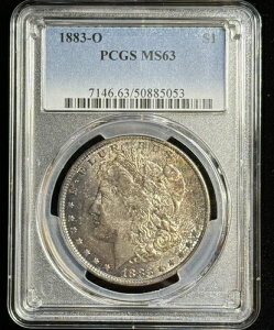 1883 O �����K���E�_���[ MS 63 PCGS �V���o�[ $1 �I���W�i���g�[�j���O