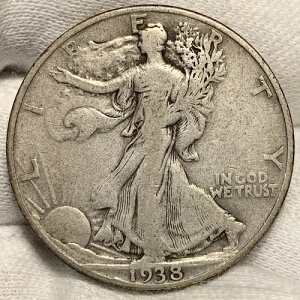 1938-D �E�H�[�L���O�E���o�e�B�E�n�[�t�h�� 50�Z���g ~ ���s����3�Ԗڂɏ��Ȃ� ~ HTF�L�[ (X612)