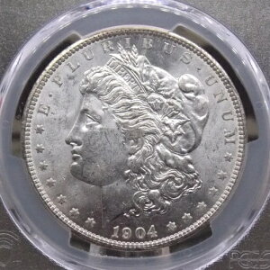 1904 �N O ���[�K�� �V���o�[ �_���[ $1 PCGS MS63 #494 Unc BU ������ ECC&C, Inc.