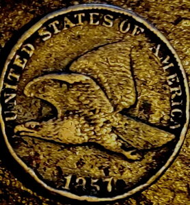 1857 // �A�����J // �t���C���O�C�[�O�� 1�Z���g // ���� // F+ // KM#: 85