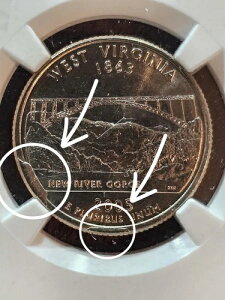 �~���g�G���[ �}���`�v�� Cuds 2005 25C WVA �N�H�[�^�[ OBV & Rev Die Breaks NGC MS66 Cud-