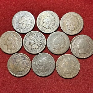 1874�N���C���f�B�A���w�b�h�y�j�[ ���b�g�i10���j �ዉ���ʕi ��������
