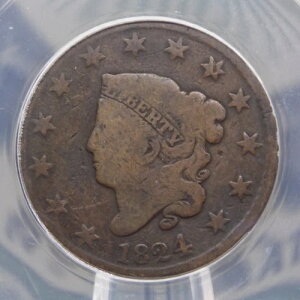 1824 �R���l�b�g�w�b�h ���[�W �Z���g N-2 1c ANACS G6 #148 �ǍD ECC&C, Inc.