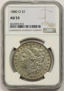 1880�N-O $1 NGC AU 53 (���ǂ����t) ���[�K���V���o�[ �h�� -