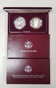 CS0295PTSCiP US MINT COMEM 2 �R�C�� 1995-P �I�����s�b�N �T�C�N�����O �g���b�N & �t�B�[���h�g���h-