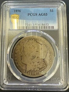1896�N�����K���E�_���[ PCGS �S�[���h�V�[���h AG-03 ���[�{�[��