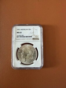 1921�N �����K����� NGC MS63 �\�ʕϐF���� ���ʃX�|�b�g #WG35