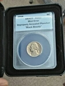 ANACS MS63 1958 �u���b�N�r���[�e�B�[ �W�F�t�@�[�\�� �j�b�P�� �P�[�X�t�� 4���Z�b�g
