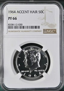 1964�N �A�N�Z���g�w�A �V���o�[�v���[�t �P�l�f�B �n�[�t�_���[ NGC PF66 BBC