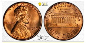 1960�N 1C RD ���[�W�f�C�g �����J�[���L�O�� 1�Z���g PCGS MS66+RD 39883310