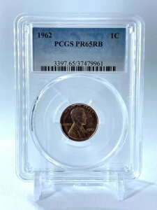 PR65RB 1962�N ���b�h�u���E�� �����J�[�� �y�j�[ PCGS �O���[�h 1�Z���g �v���[�t�R�C�� ���Ɋ󏭂�1�Z���g
