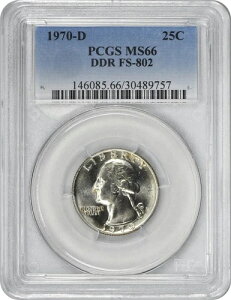 1970-D ���V���g�� �N�H�[�^�[ DDR FS-802 MS66 PCGS
