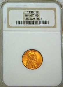 1938�N P �����J�[�� �E�B�[�g �Z���g NGC MS67RD �u���C�g���b�h �X�[�p�[�u ���X�^�[�APQ #C132
