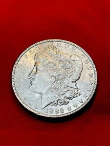 * 1886-P * SUPERB+ GEM BU MS MORGAN �V���o�[�h�� * VAM 1-A LINE IN 6 TOP 100