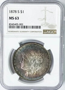 1878�N S $1 �����K����� MS63 NGC ������ �T���t�����V�X�R ���C���{�[�g�[��
