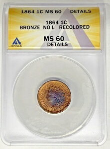 1864�N�C���f�B�A���w�b�h�Z���g�R�C���u�����YNo L ANACS MS 60�ڍ�