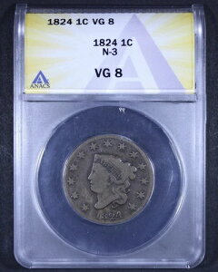 1824 �N �R���l�b�g �w�b�h ���[�W �Z���g (N-3) - 1 �Z���g ANACS VG8 - ���I���ꂽ�\��!