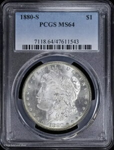 1880-S 1�h�� �����K����� PCGS MS 64 | ������ UNC BU