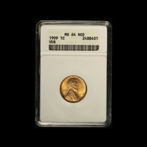 1909�N 1�Z���g VDB �����J�[���Z���g ANACS MS64 ���b�h - ���������i�A�����J�j