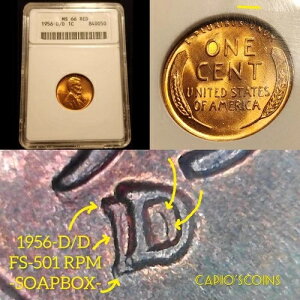 FS-501 RPM SOAPBOX ANACS MS66RD 1956-D/D �����J�[�� �E�B�[�g�o�b�N �Z���g �G���[ �o���G�e�B!