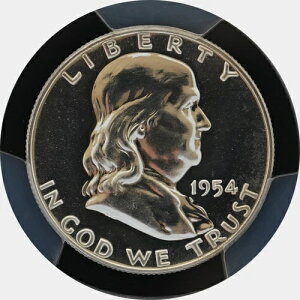 PR66 1954 PCGS�O���[�h �t�����N���� �V���o�[ �n�[�t�_���[ �v���[�t ������ �󏭃R�C��