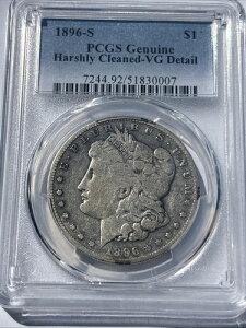 1896-S �����K���E�_���[ PCGS VG �ڍ׃N���[�j���O�ςݏؖ��� 72449251830007 ?