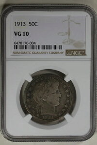 1913�N .50 NGC VG10 �o�[�o�[�n�[�t�_���[�A���o�e�B�w�b�h�n�[�t