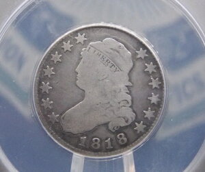 1818 �L���b�v�h �o�X�g �V���o�[ �N�H�[�^�[ 25 �Z���g ANACS G6 �ڍ� #176 �ǍD ECC&C, Inc.