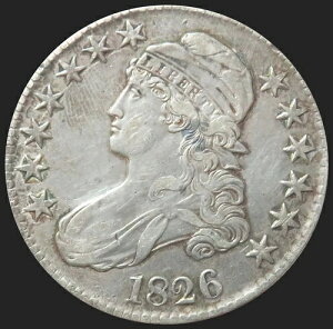 1826�N �A�����J�� �L���b�v�h�o�X�g �n�[�t�h�� 50�Z���g �ɏ�R�C��