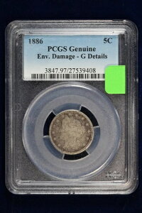 1886�N ���o�e�B�j�b�P�� PCGS �������_���[�W - G�ڍ� 490E