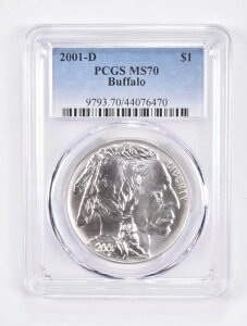 2001-D MS70 �o�b�t�@���[�L�O��� PCGS