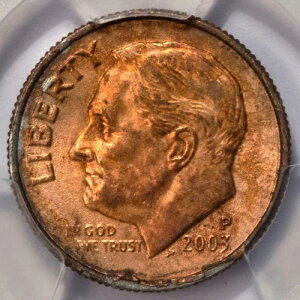 2003�N PCGS MS65 �s�K�؂ɏē݂��ꂽ�v�����V�F�b�g�_�C�� �~���g�G���[ �󏭓��F