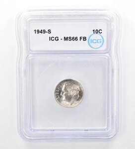 1949-S ���[�Y�x���g �_�C�� MS66 FB ICG �y���t�F�����g�[�� *7302