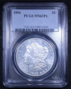1896�N �����K����� - $1 PCGS MS63 PL - �v���[�t
