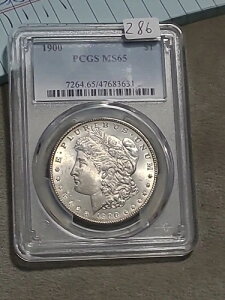 1900-P �����K����� PCGS MS 65 �i�C�X�u���C�g�G�b�W�g�i�[