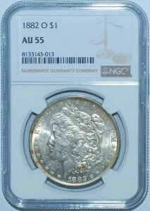 1882 O NGC AU55 VAM-29A �X�[�p�[CD �_�u���f�C�g �G���[�g �N���b�V���h �����K�� �V���o�[�_���[