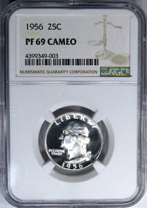 1956 25C NGC PF69 �J���I ���V���g�� ~ �ߏ��]������Ă���v���~�A���Ȉ�i!