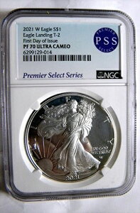 2021 W $1 �v���[�t �V���o�[ �C�[�O�� �^�C�v 2 �v���~�A PSS ���x�� NGC PF 70 FDI�A�킸�� 167 ��!