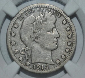 1914-S 25�Z���g �o�[�o�[ �V���o�[ �N�H�[�^�[ NGC VG10