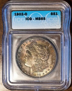 1902-O $1 �����K���E�_���[��� MS 65 ICG # 22101 + �{�[�i�X ����̓����X�^�[�E�I�u�E���[�ł�