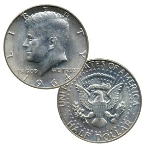 1964�N 10~90%�V���o�[ �W�����EF�E�P�l�f�B JFK 1/2�h�� �ɍח���-