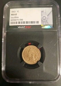 1863�N�C���f�B�A���w�b�h�Z���g1�Z���gPCGS MS 62/���Ɏ��z���C�]��2025