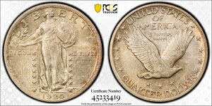 1920�N �X�^���f�B���O ���o�e�B �N�H�[�^�[ PCGS ���ɗD�ꂽ�u�X���C�_�[�v UNC 58���x EXCELLENT