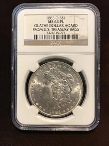 1885 O $1 NGC�O���[�h MS 64 PL �I���C�T�h���z�[�h 3324815-271 �j���[�I�[�����Y������