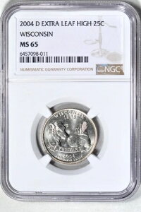2004-D 25C WI �G�N�X�g�����[�t�n�C�X�e�[�g�N�H�[�^�[ NGC MS65