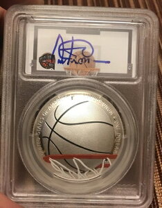 2020�N P $1 PCGS PR70DCAM FDOI Hof �V���o�[ Artis Gilmore auto 1/50 �v���C�x�[�g�J���[-