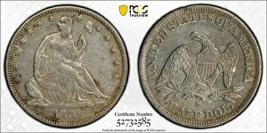 1859 S 50C ���Ȍ^���R�̏��_�� �n�[�t�h�� PCGS XF �ڍ� ��v���t �����č��^�C�v