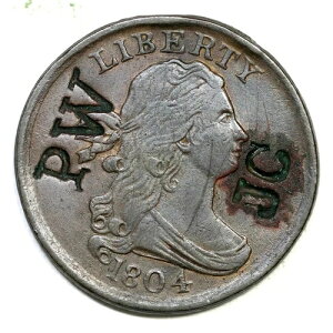 1804 C-13 �J�E���^�[�X�^���v PW JC �h���[�v�o�X�g �n�[�t�Z���g�R�C�� 1/2c