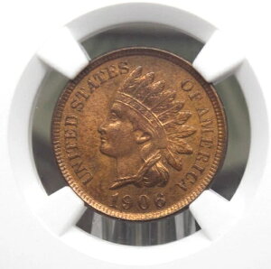 1906 �C���f�B�A���w�b�h �Z���g 1c NGC MS65 RB #018 Gem BU Unc ���b�h�u���E�� ECC&C, Inc.